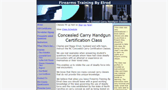 Desktop Screenshot of firearmstrainingbyelrod.com