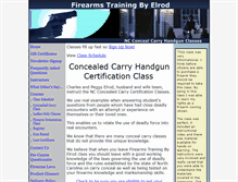 Tablet Screenshot of firearmstrainingbyelrod.com